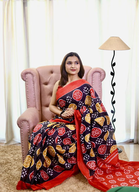 Tew Pure Mulmul Cotton Printed Fancy Saree Suppliers In India